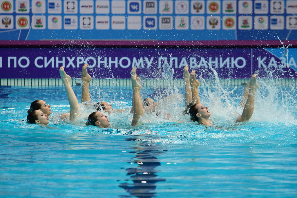 Синхронистки из Москвы выиграли в технической программе на чемпионате России в Казани